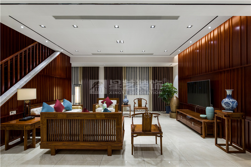 南湖名都廣場280平客廳實景圖