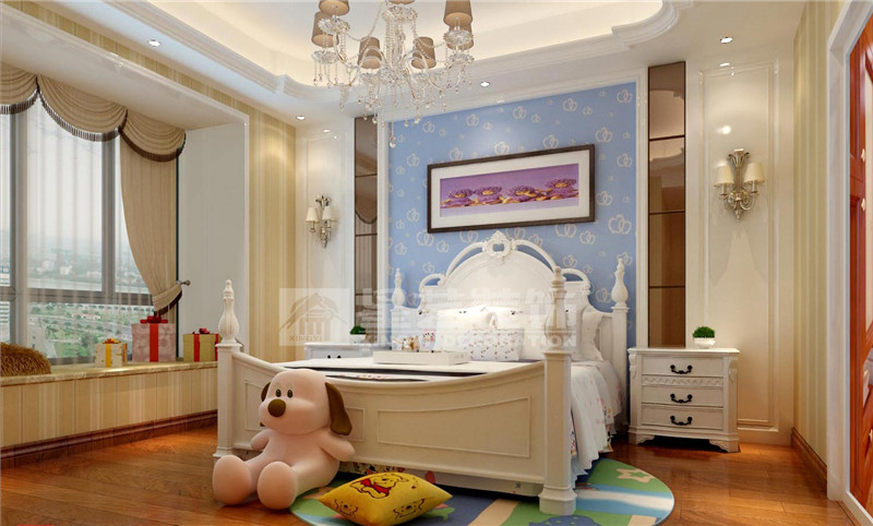 華凱逸悅豪庭400平歐式風格小孩房裝修效果圖