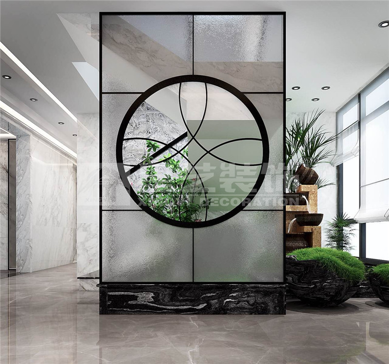 遠(yuǎn)辰山水一號(hào)300平簡約輕奢玄關(guān)裝修效果圖