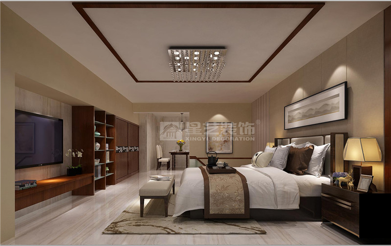 青秀萬(wàn)達(dá)銀座300平辦公室臥室裝修設(shè)計(jì)效果圖