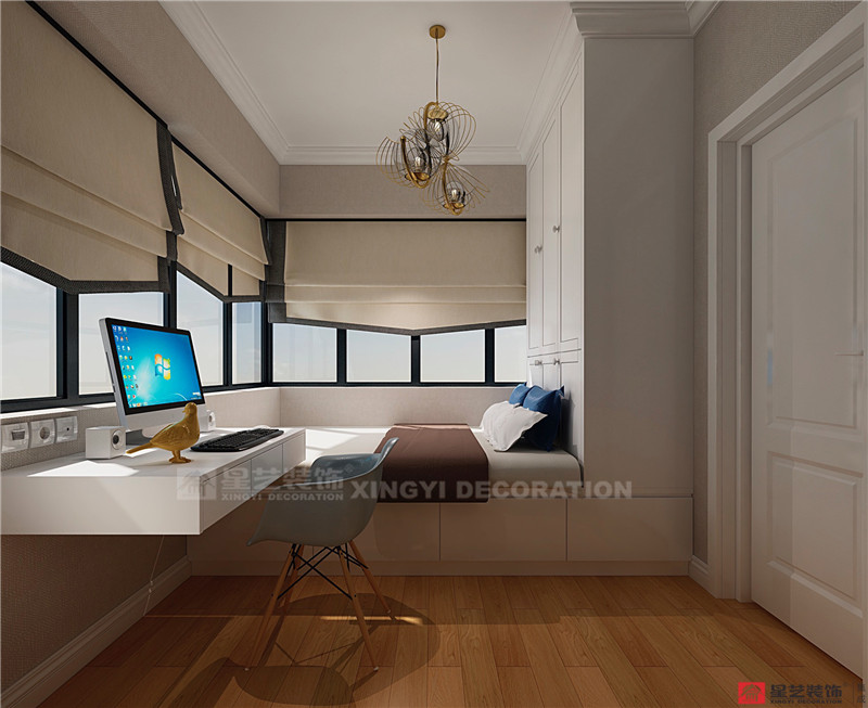 榮和千千樹(shù)110平書房裝修效果圖