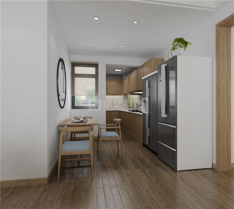 華發(fā)國賓一號125平餐廳裝修效果圖