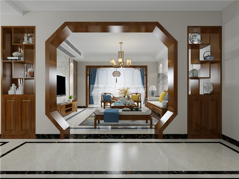 華發(fā)國(guó)賓壹號(hào)170平過道裝修效果圖