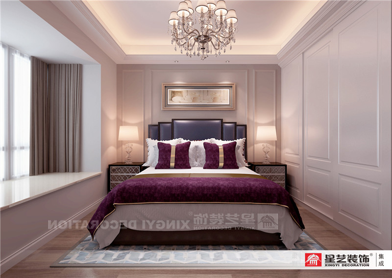 綠地中央廣場142平臥室裝修效果圖