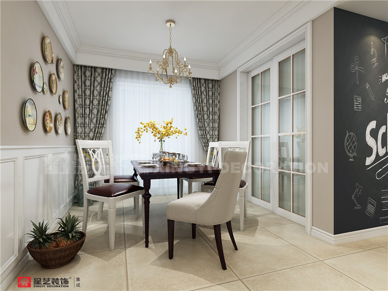 華潤二十四城126平餐廳裝修效果圖