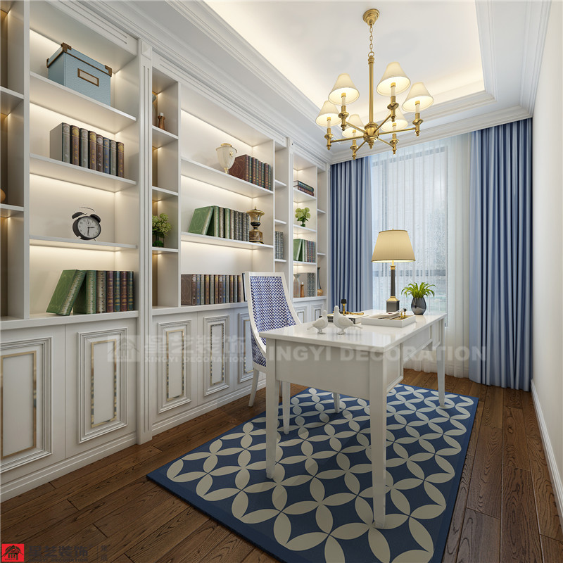 美泉1612 148平書房裝修效果圖