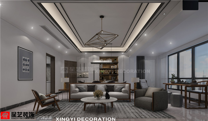 萬達茂130平客廳裝修效果圖