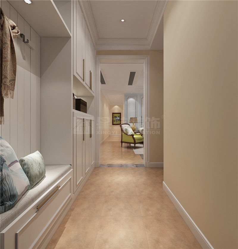 榮和悅瀾山125平入戶玄關裝修效果圖