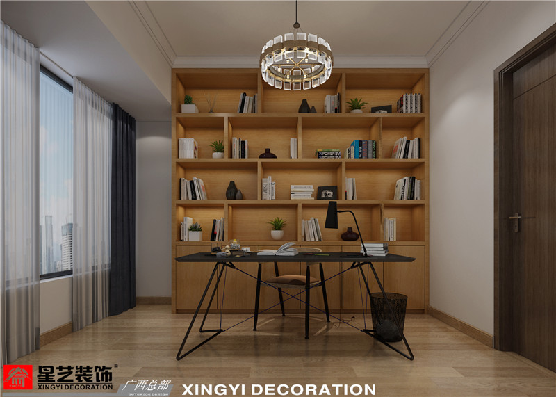 萬達茂130平書房裝修效果圖