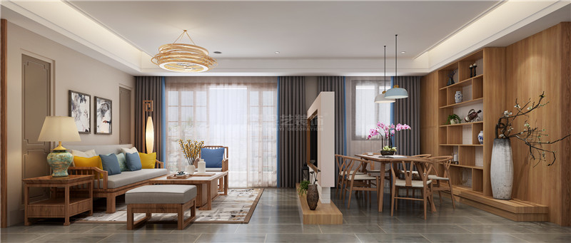 中海國際社區(qū)120平客餐廳裝修效果圖