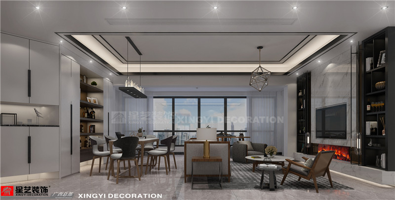 萬達茂130平餐廳裝修效果圖