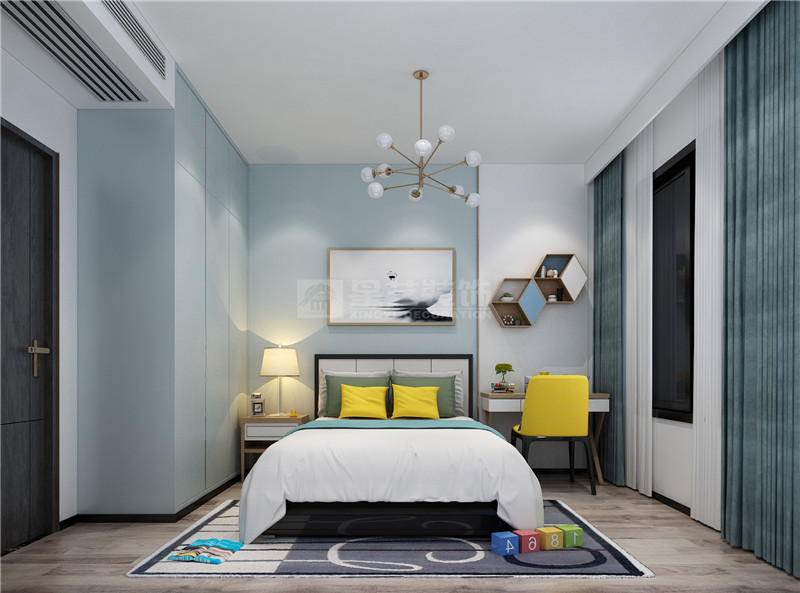 華發(fā)國賓壹號 140平兒童房裝修效果圖