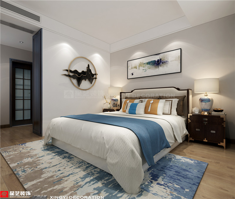保利領秀前城120平臥室裝修效果圖