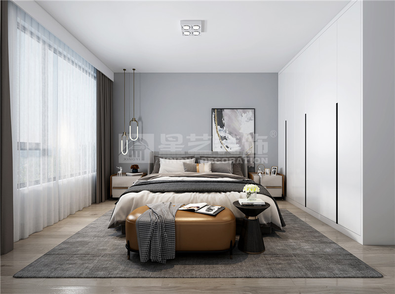 江灣山語(yǔ)城140平臥室裝修效果圖