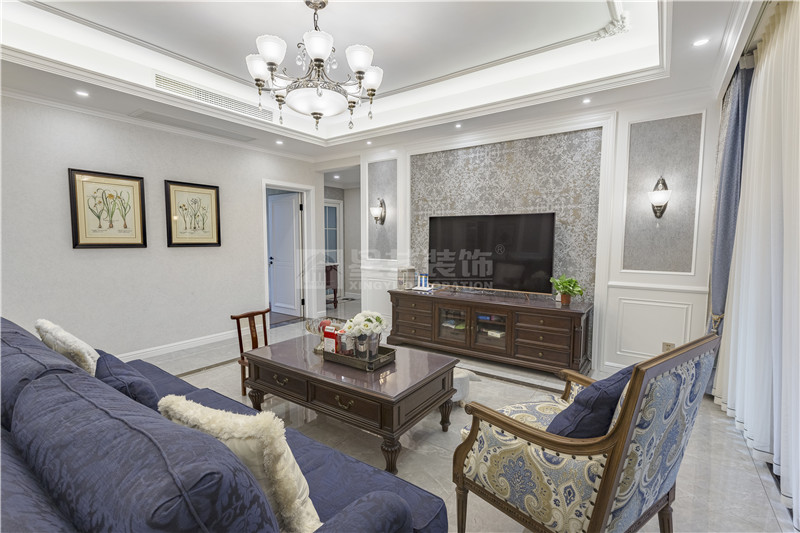 美泉1612 140平客廳裝修效果圖