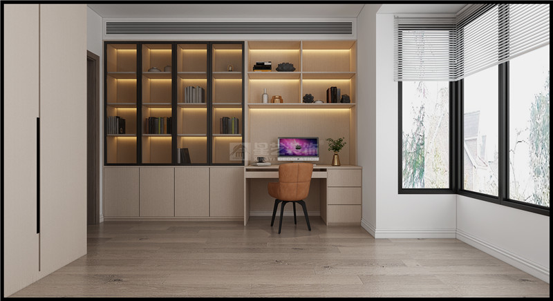 春江明月168平書(shū)房裝修效果圖