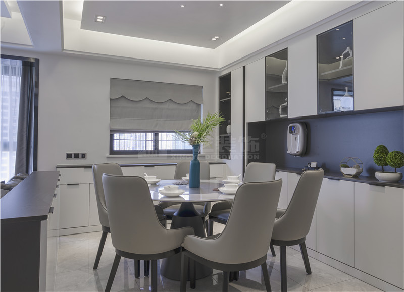 單位房140平餐廳裝修實景圖