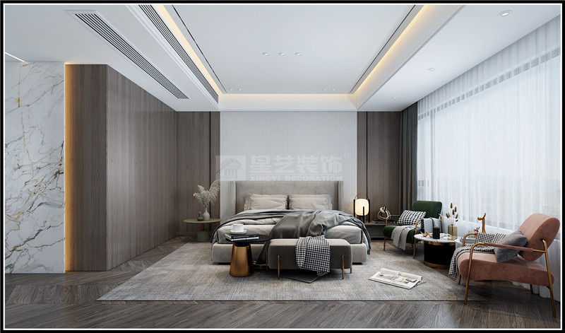 霖峰壹號162平臥室裝修效果圖