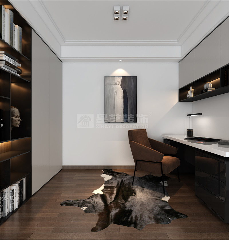 唐越青 223平復(fù)式主臥書(shū)房裝修效果圖