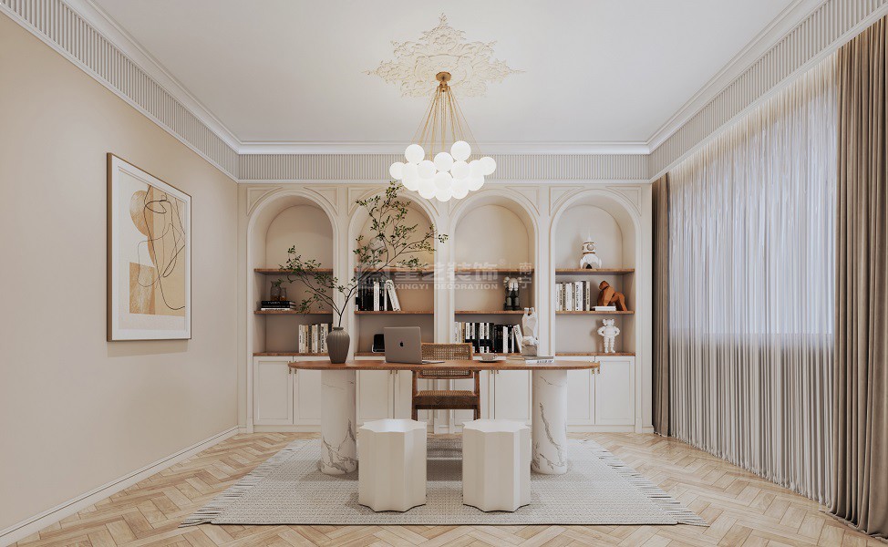 西派御江209平書(shū)房裝修效果圖