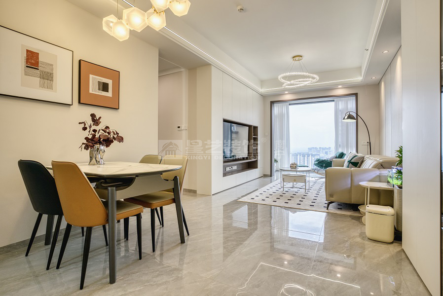 五象湖壹號110平餐廳裝修實景