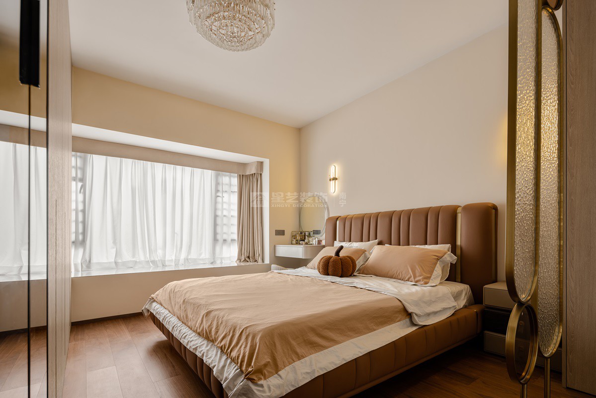 龍光天瀛140平意式輕奢風(fēng)格臥室裝修實(shí)景