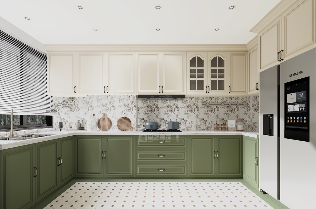 香榭里160平混搭中古風廚房裝修效果圖