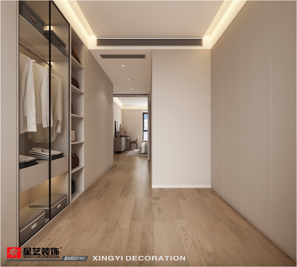 廣源悅府135平衣帽間現(xiàn)代簡(jiǎn)約裝修效果