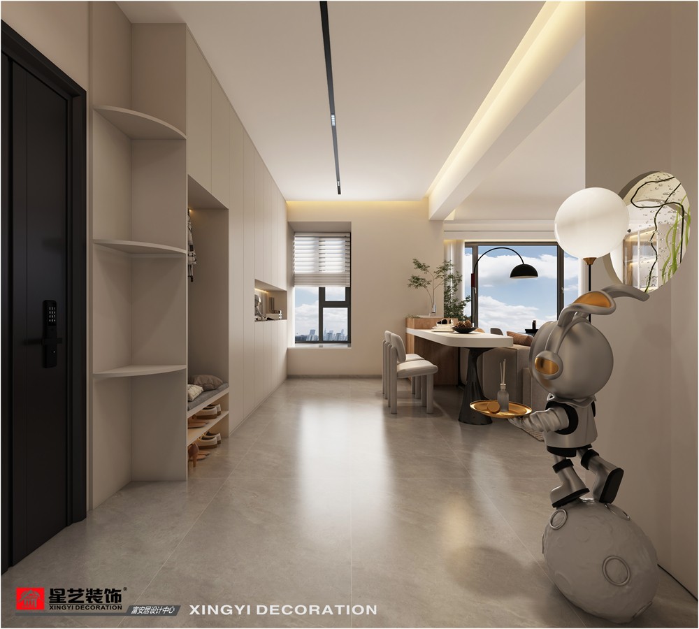 廣源悅府135平入戶(hù)現(xiàn)代簡(jiǎn)約裝修效果