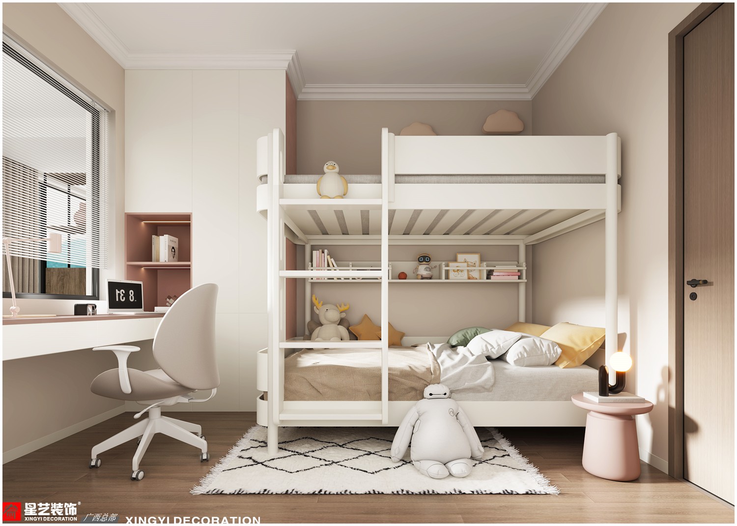 萬達(dá)茂御江國(guó)際134平現(xiàn)代 簡(jiǎn)約兒童房裝修效果圖