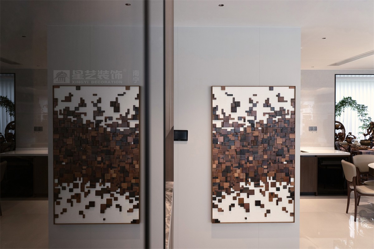 華潤西園潤府143平意式輕奢入戶裝修完工實景圖